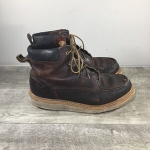 Irish Setter 83605 Ashby Brown Leather Soft Toe Work Mens Brown Boots Size 10.5